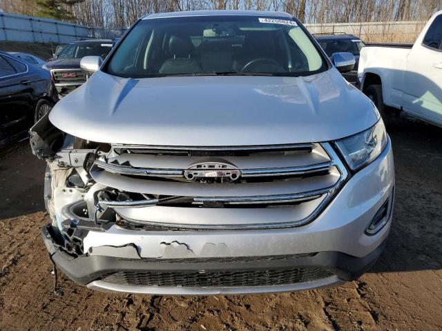 2FMPK4J93GBC17186 - 2016 FORD EDGE SEL SILVER photo 5