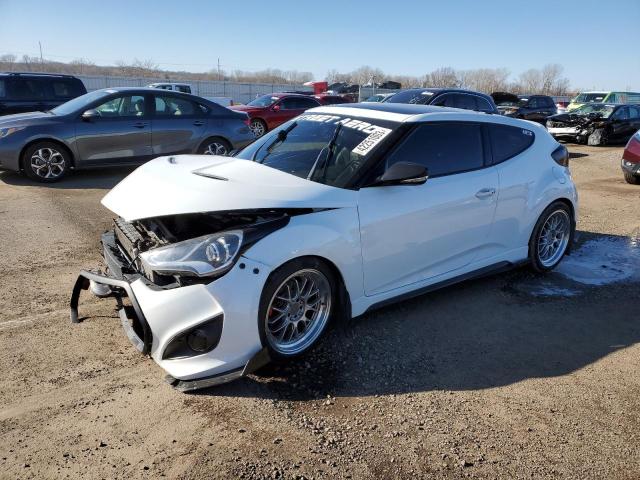 KMHTC6AE4EU208590 - 2014 HYUNDAI VELOSTER TURBO WHITE photo 1