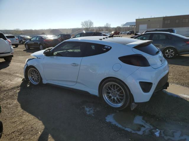 KMHTC6AE4EU208590 - 2014 HYUNDAI VELOSTER TURBO WHITE photo 2