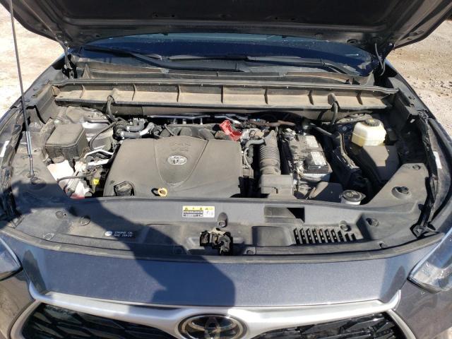 5TDGZRAH5MS524938 - 2021 TOYOTA HIGHLANDER XLE GRAY photo 11