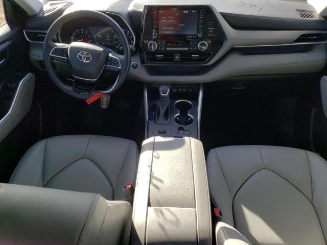 5TDGZRAH5MS524938 - 2021 TOYOTA HIGHLANDER XLE GRAY photo 8