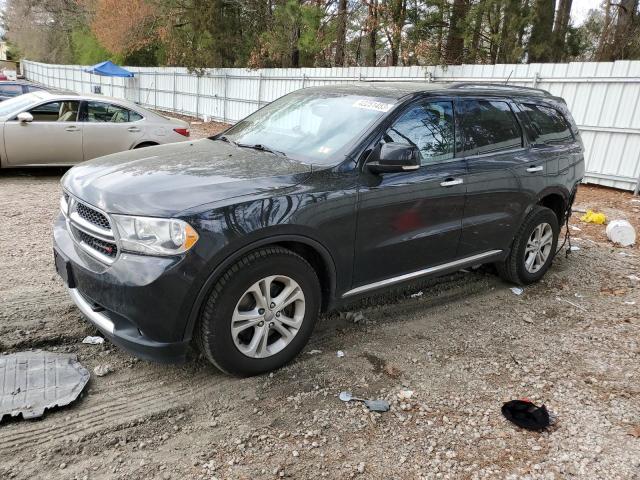 1C4SDJDT7DC528002 - 2013 DODGE DURANGO CREW BLACK photo 1