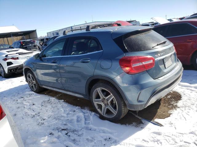 WDCTG4GB4FJ137589 - 2015 MERCEDES-BENZ GLA 250 4MATIC BLUE photo 2