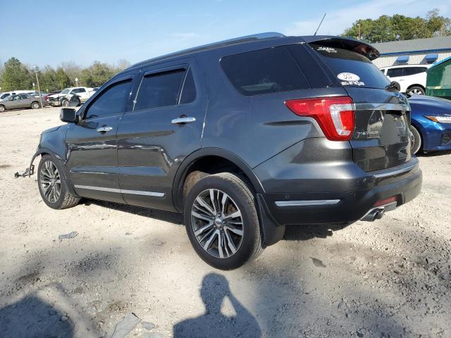 1FM5K8HT9JGB28304 - 2018 FORD EXPLORER PLATINUM CHARCOAL photo 2