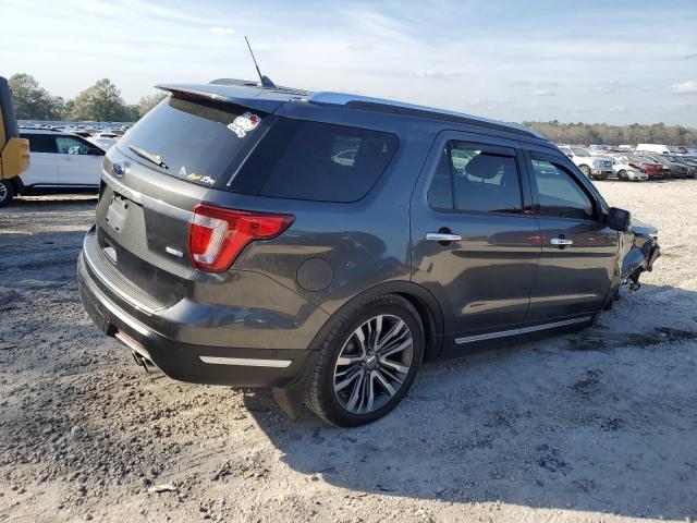 1FM5K8HT9JGB28304 - 2018 FORD EXPLORER PLATINUM CHARCOAL photo 3