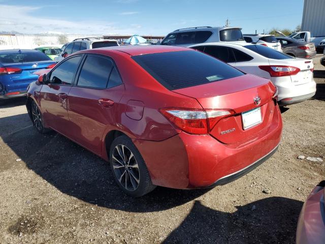 2T1BURHEXGC675811 - 2016 TOYOTA COROLLA L RED photo 2