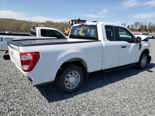 1FTEX1CB8NKD69494 - 2022 FORD F150 SUPER CAB WHITE photo 3