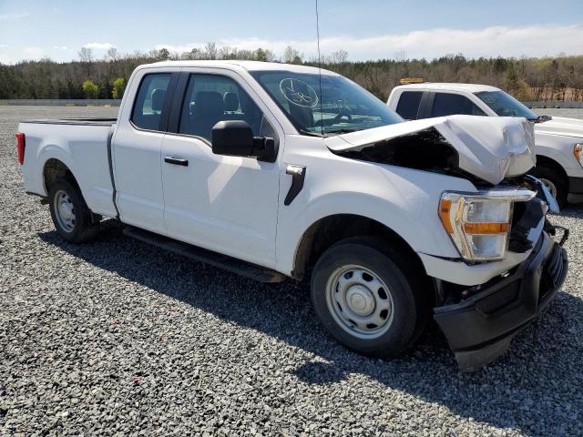 1FTEX1CB8NKD69494 - 2022 FORD F150 SUPER CAB WHITE photo 4