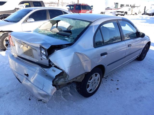 2HGES15251H620079 - 2001 HONDA CIVIC DX SILVER photo 3