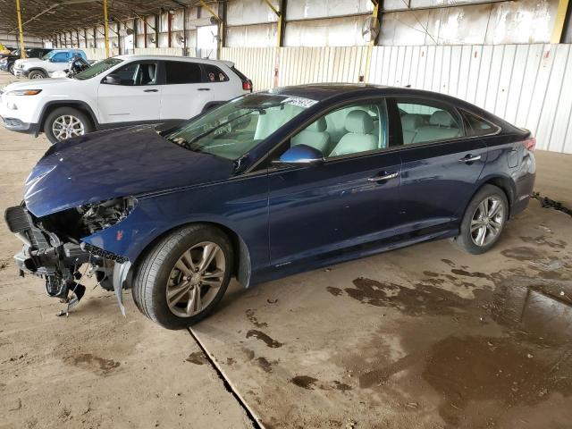 5NPE34AF5JH720096 - 2018 HYUNDAI SONATA SPORT BLUE photo 1