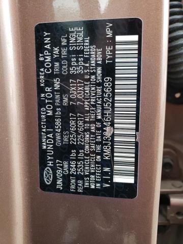 KM8J33A46HU525689 - 2017 HYUNDAI TUCSON LIMITED BROWN photo 14