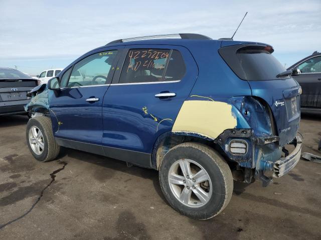 3GNCJPSBXKL223130 - 2019 CHEVROLET TRAX 1LT BLUE photo 2