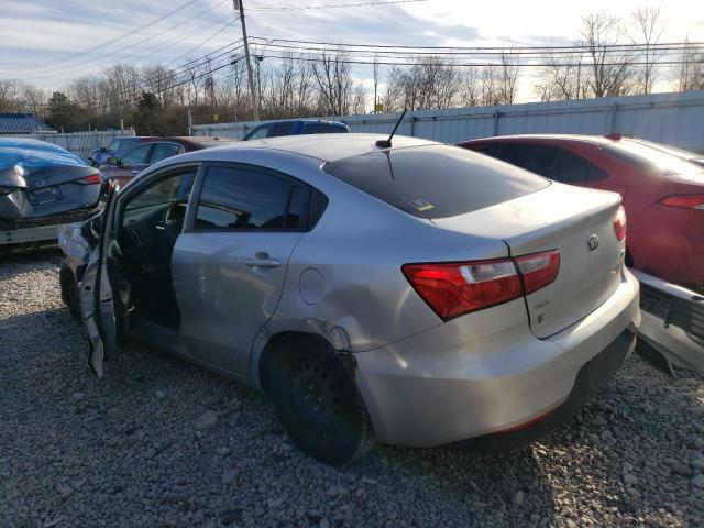 KNADM4A37G6641916 - 2016 KIA RIO LX SILVER photo 2