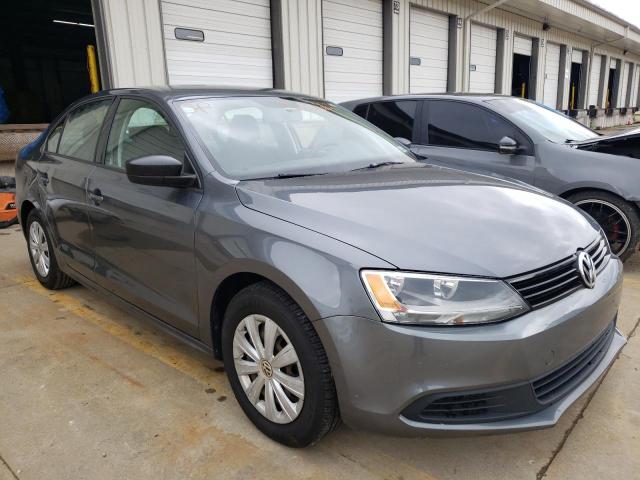 3VW2K7AJ7EM422528 - 2014 VOLKSWAGEN JETTA BASE GRAY photo 1