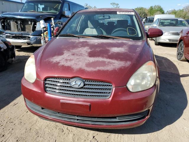 KMHCN46C46U061095 - 2006 HYUNDAI ACCENT BURGUNDY photo 5