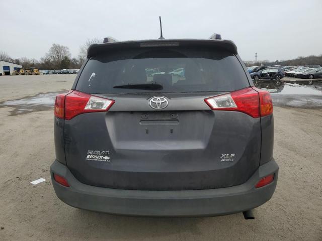 JTMRFREV1EJ011489 - 2014 TOYOTA RAV4 XLE GRAY photo 6