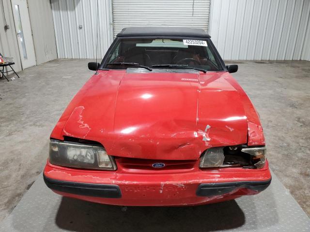 1FACP44E0MF145506 - 1991 FORD MUSTANG LX RED photo 5