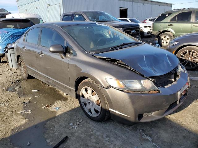 2HGFA16589H524362 - 2009 HONDA CIVIC LX GRAY photo 4