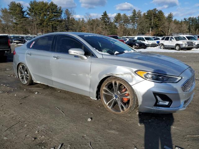 3FA6P0D99KR153208 - 2019 FORD FUSION TITANIUM SILVER photo 4