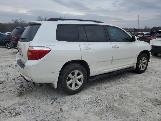 JTEDA41A692002085 - 2009 TOYOTA HIGHLANDER WHITE photo 3