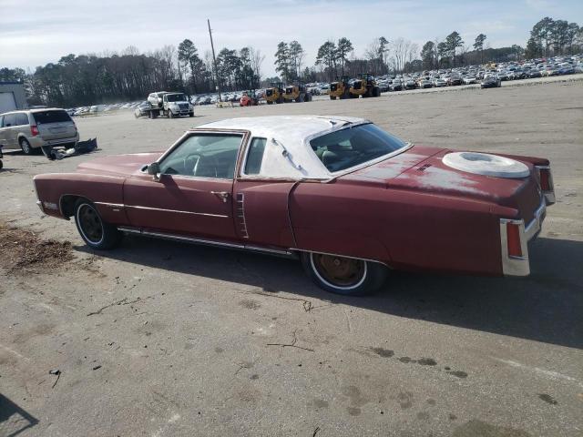 693471Q424254 - 1971 CADILLAC ELDORADO BURGUNDY photo 2