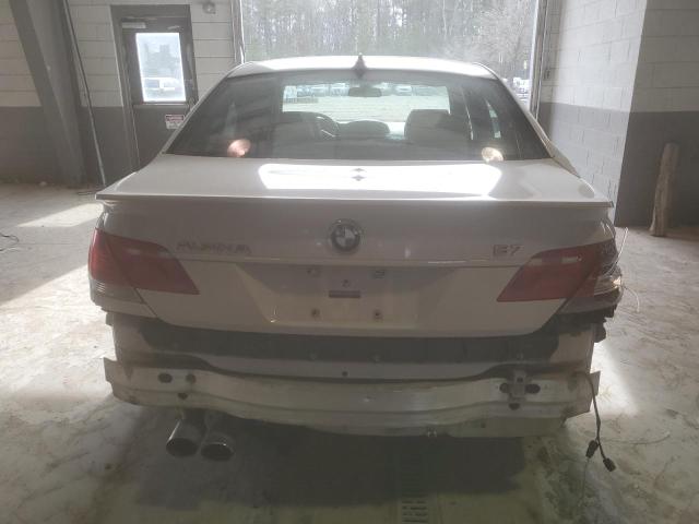 WBAHL83537DT89409 - 2007 BMW 750 I WHITE photo 6