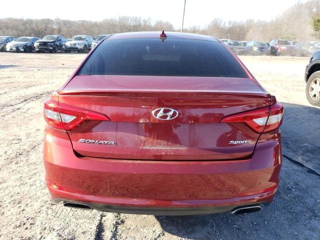 5NPE34AF0GH373799 - 2016 HYUNDAI SONATA SPORT RED photo 6