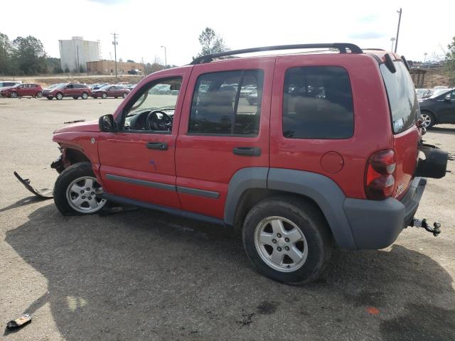 1J4GL48K25W555923 - 2005 JEEP LIBERTY SPORT RED photo 2