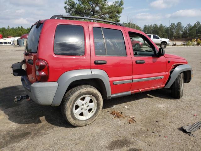 1J4GL48K25W555923 - 2005 JEEP LIBERTY SPORT RED photo 3