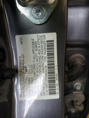 19XFC2F83ME003126 - 2021 HONDA CIVIC SPORT 石墨色 照片 12