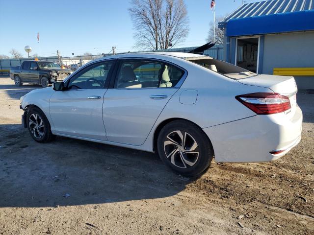 1HGCR2F33HA144004 - 2017 HONDA ACCORD LX WHITE photo 2