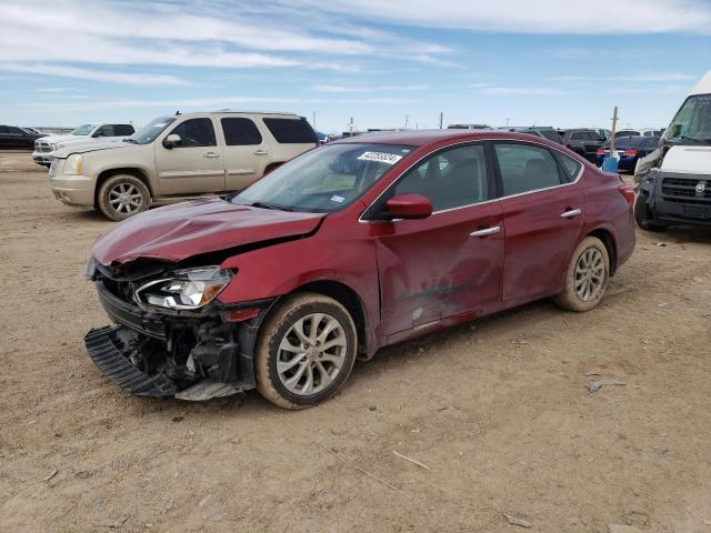 3N1AB7AP9JY340681 - 2018 NISSAN SENTRA S RED photo 1