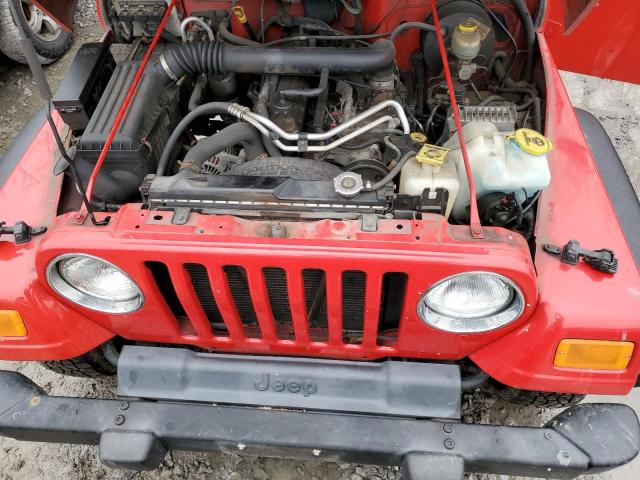 1J4FA39S34P709610 - 2004 JEEP WRANGLER X RED photo 11