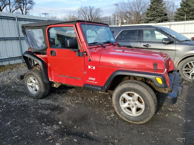 1J4FA39S34P709610 - 2004 JEEP WRANGLER X RED photo 4