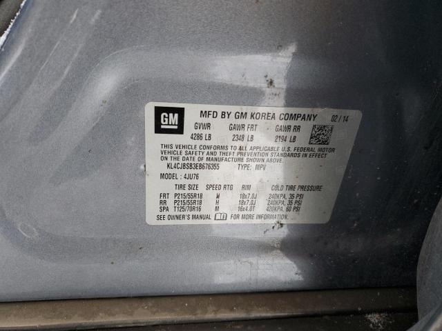 KL4CJBSB3EB676355 - 2014 BUICK ENCORE CONVENIENCE 灰色 照片 14