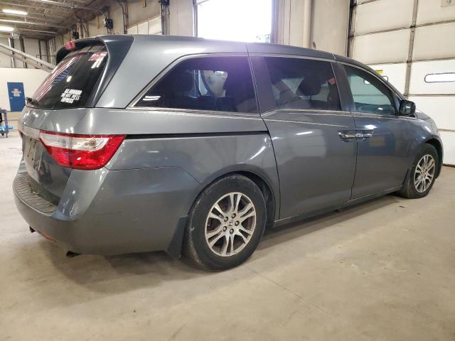 5FNRL5H63BB065952 - 2011 HONDA ODYSSEY EXL GRAY photo 3