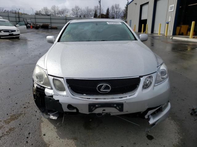 JTHBC96S375002673 - 2007 LEXUS GS 450H SILVER photo 5