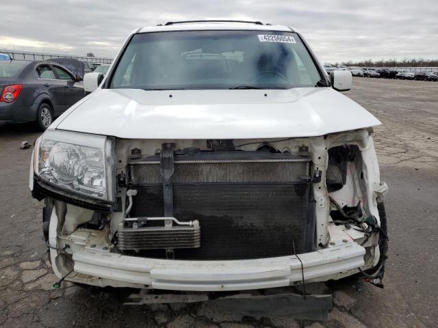 5FNYF3H59BB038947 - 2011 HONDA PILOT EXL WHITE photo 5