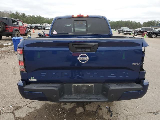 1N6ED1EJ6NN604631 - 2022 NISSAN FRONTIER S BLUE photo 6