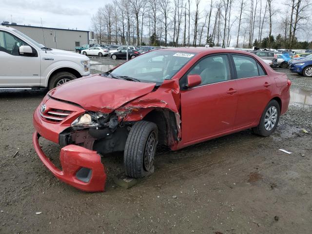 5YFBU4EE9DP203649 - 2013 TOYOTA COROLLA BASE RED photo 1
