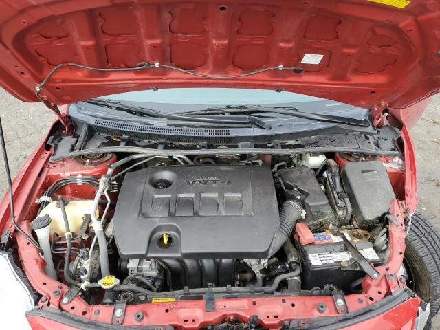 5YFBU4EE9DP203649 - 2013 TOYOTA COROLLA BASE RED photo 11