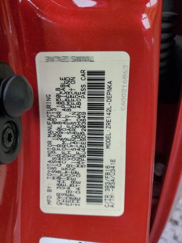 5YFBU4EE9DP203649 - 2013 TOYOTA COROLLA BASE RED photo 12