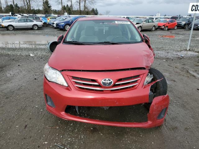 5YFBU4EE9DP203649 - 2013 TOYOTA COROLLA BASE RED photo 5