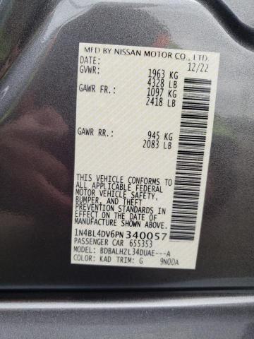 1N4BL4DV6PN340057 - 2023 NISSAN ALTIMA SV GRAY photo 12