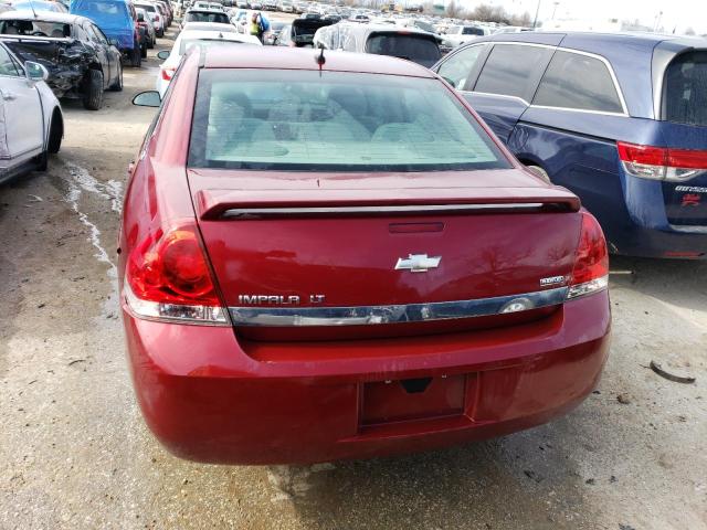 2G1WT58K789283740 - 2008 CHEVROLET IMPALA LT BURGUNDY photo 6