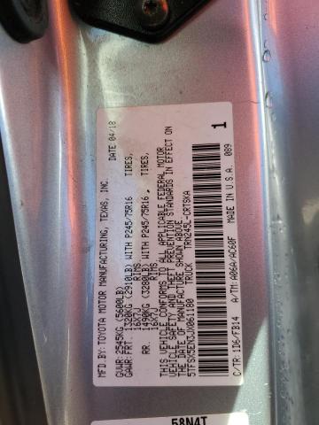 5TFSX5EN3JX061180 - 2018 TOYOTA TACOMA ACCESS CAB ნაცრისფერი ფოტო 13