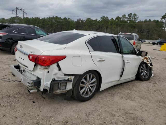 JN1BV7AP8FM342766 - 2015 INFINITI Q50 BASE WHITE photo 3