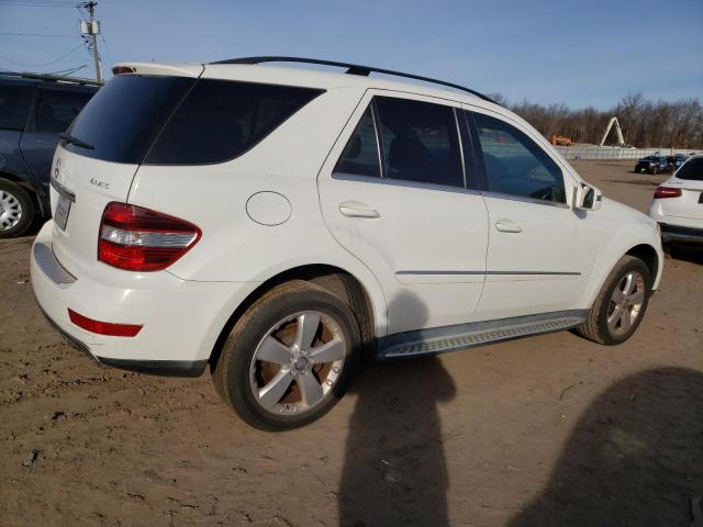 4JGBB8GBXBA674397 - 2011 MERCEDES-BENZ ML 350 4MATIC WHITE photo 3