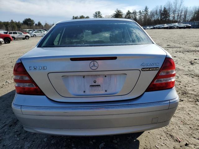 WDBRF92HX7F929759 - 2007 MERCEDES-BENZ C 280 4MATIC SILVER photo 6