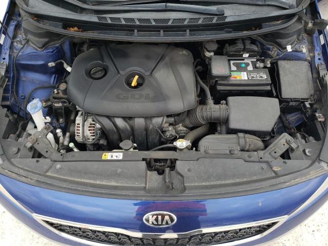 3KPFL4A83HE110685 - 2017 KIA FORTE EX BLUE photo 11